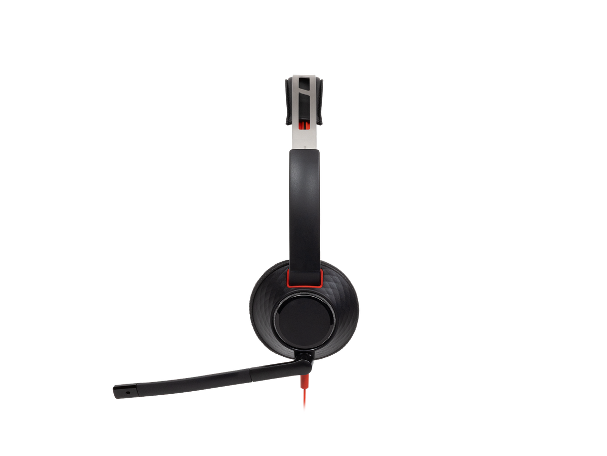 HP Poly Blackwire 5220 Stereo USB-C Headset +3.5mm Plug +USB-C/A Adapter