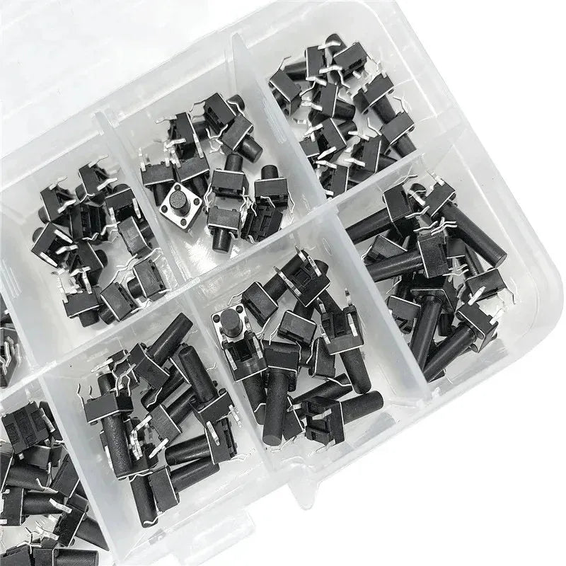 100pcs Push Button Switch Assortment