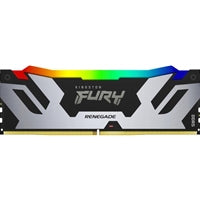 Kingston FURY Renegade KF564C32RSAK2-64 64GB (2x 32GB) DIMM System Memory, 6400MHz, DDR5, CL32, Silver, RGB, Intel XMP