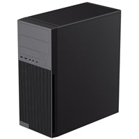 CiT Academy Mid-Tower Office PC Case With USB Type C and 80mm Rear Black Fan and 500W Power Supply Included