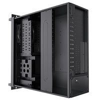 CiT 4U Rackmount Server Case 500mm, Heavy-Duty Industrial Chassis with Lockable Front Door, Supports ATX/mATX, 8x Internal HDD Bays for Massive Storage, Black