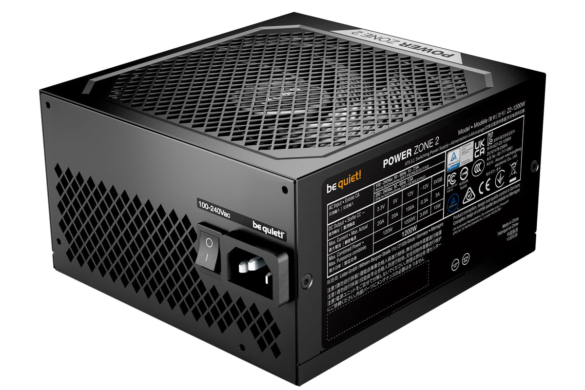 be quiet! POWER ZONE 2 | 1200 W power supply unit 20+4 pin ATX ATX Black