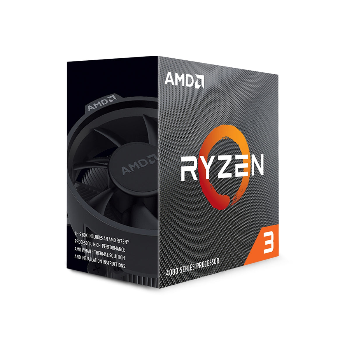 AMD Ryzen 3 4100 4 Core AM4 Processor, 8 Threads, 3.8GHz up to 4.0GHz Boost, 6MB Cache, 65W, with Wraith Stealth Cooler, No Graphics