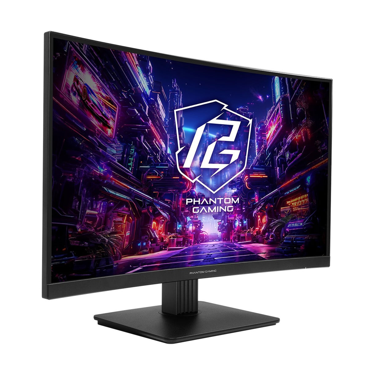 ASRock Phantom Gaming PG27QRT1B 27 Inch QHD (2560 x 1440) Curved 1500R VA Gaming Monitor, 180Hz 1ms (MPRT) Response Time, 2 x HDMI 2.0, 1 x DisplayPort 1.4, 1 x Headphone Out