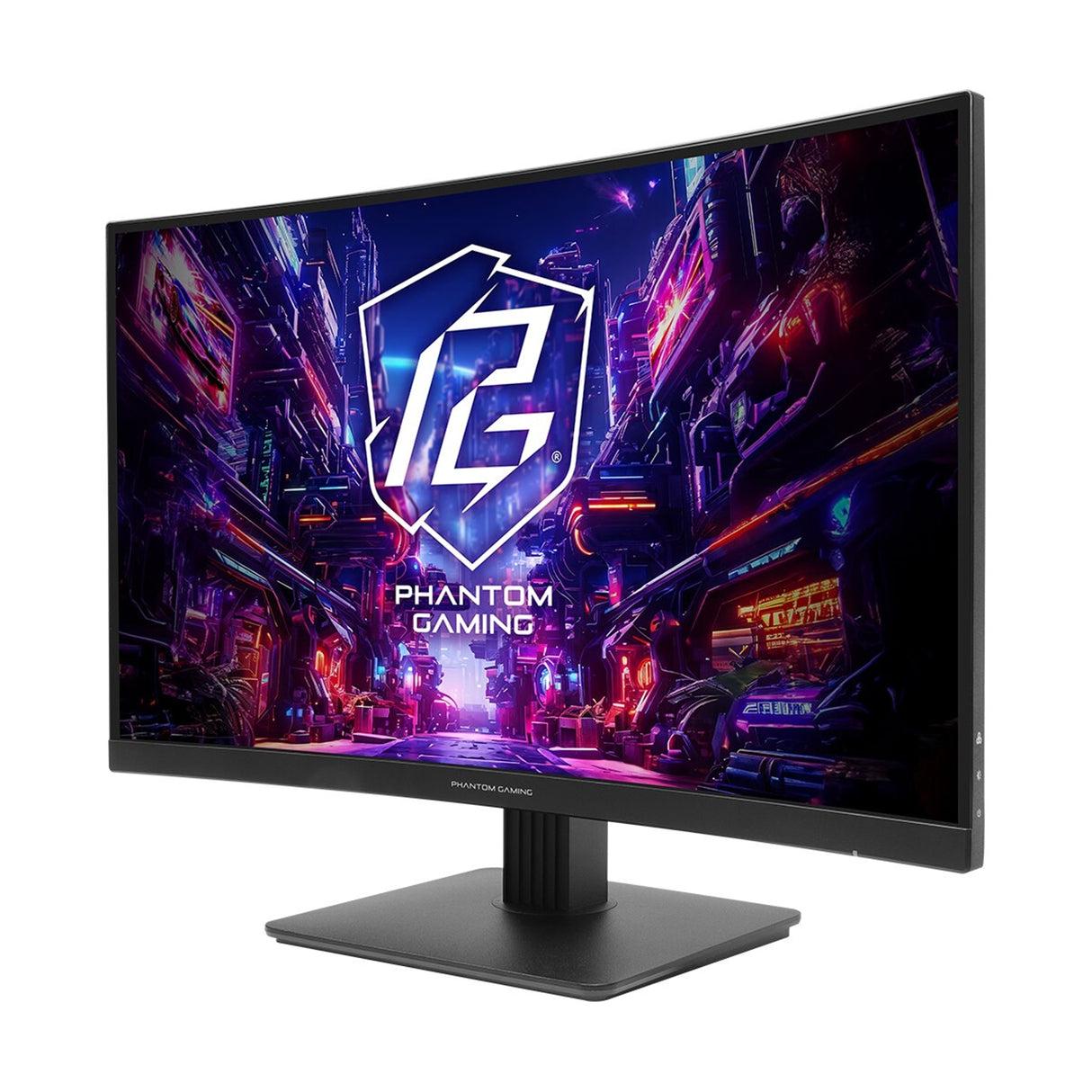 ASRock Phantom Gaming PG27QRT1B 27 Inch QHD (2560 x 1440) Curved 1500R VA Gaming Monitor, 180Hz 1ms (MPRT) Response Time, 2 x HDMI 2.0, 1 x DisplayPort 1.4, 1 x Headphone Out