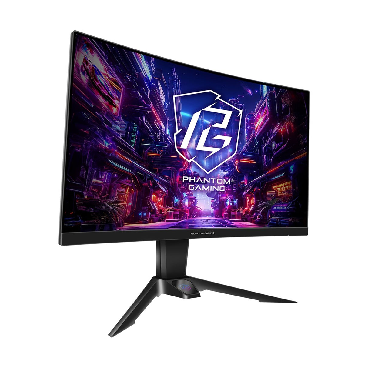ASRock Phantom Gaming PG27QRT2A 27 Inch QHD (2560 x 1440) Curved (1500R) VA Gaming Monitor, 180Hz 1ms (MPRT) Response Time, 2 x HDMI 2.0, 1 x DisplayPort 1.4, with Speakers, Integrated Wi-Fi Antena (Compatible with Wi-Fi 4/5/6/6E/7)