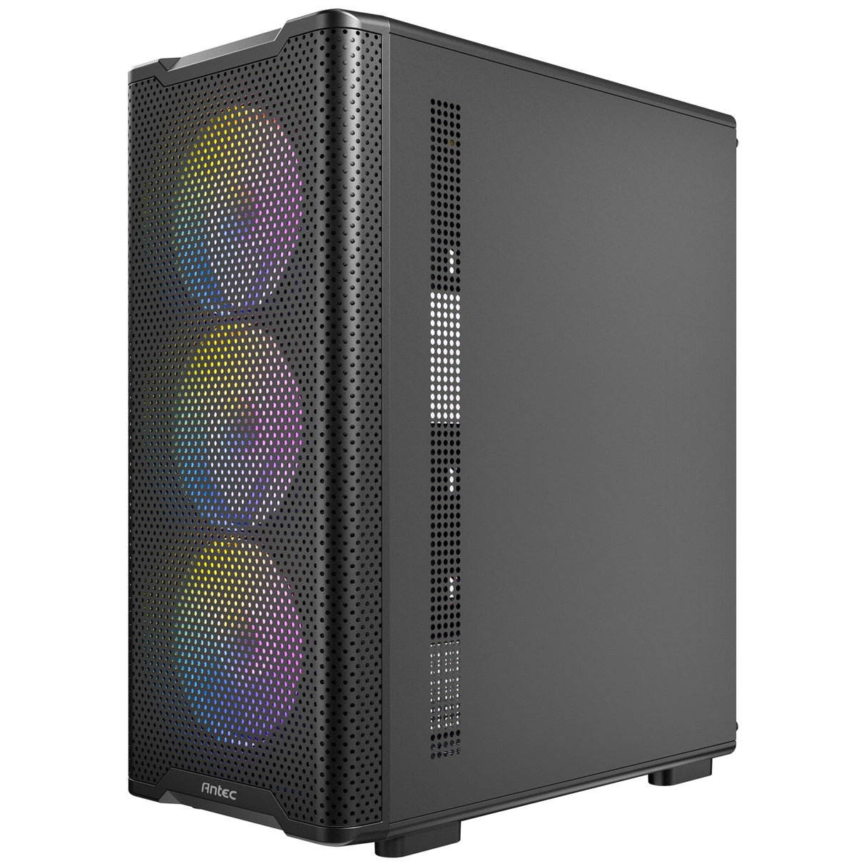 Antec VX310 ARGB Mid-Tower Gaming PC Case - Pre-Installed 4 x 120mm ARGB Fans, Tempered Glass Side Panel, High-Airflow Mesh Front - ATX/Micro-ATX/ITX