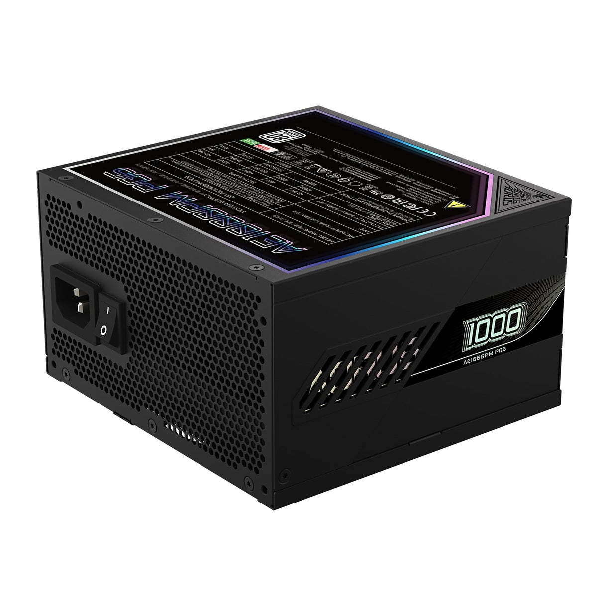 GIGABYTE AORUS ELITE P1000W 80+ Platinum Modular PCIe 5.0 Power Supply - ATX 3.0 Standard, Fully Modular, Quiet 120mm Fan, Compact Design