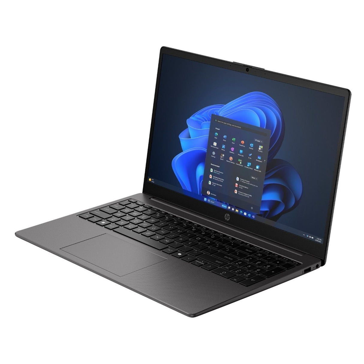 HP 255R G10 C38LLAT#ABU Laptop, 15.6 Inch Full HD 1080p Screen, AMD Ryzen 5 7535U, 8GB DDR5 RAM, 256GB SSD, Windows 11 Pro