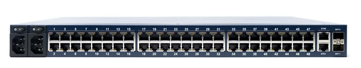 ZPE Systems Nodegrid Serial Console Plus. 96-port Cisco Rolled, Dual DC, 4-Core Intel CPU, 4GB DDR4, 32GB SSD, 2 SFP+, 2 GbE, 2 USB 3.0, 1 HDMI, 1 console.