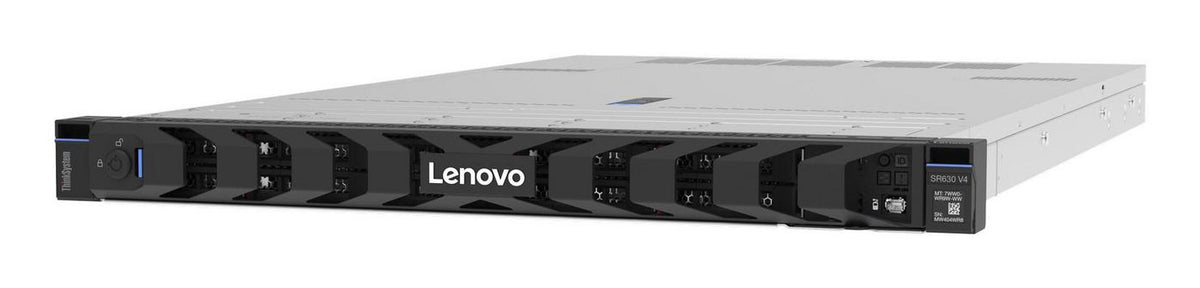 Lenovo 2x Intel Xeon 6766E, 16x 64GB, VROC optional, 4x 2.5" NVMe; Open bay, 3x x16 G5 (FH,LP,LP), 2x2000W TT Prem