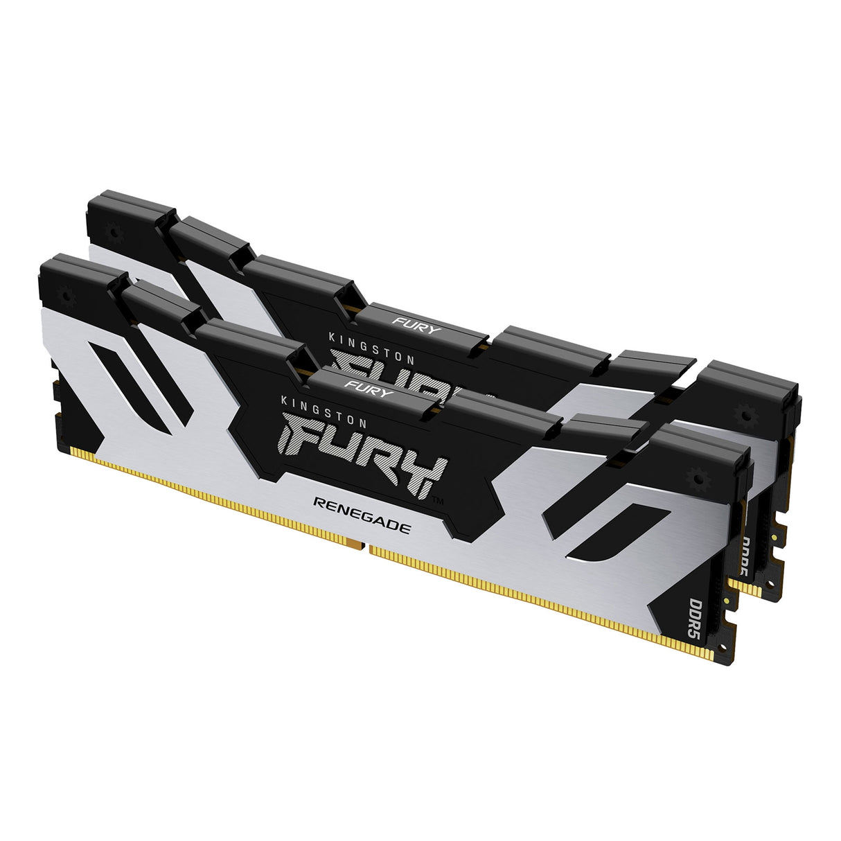 Kingston FURY Renegade KF564C32RSK2-32 32GB (2x 16GB) DIMM System Memory, 6400MHz, DDR5, CL32, Silver, Intel XMP