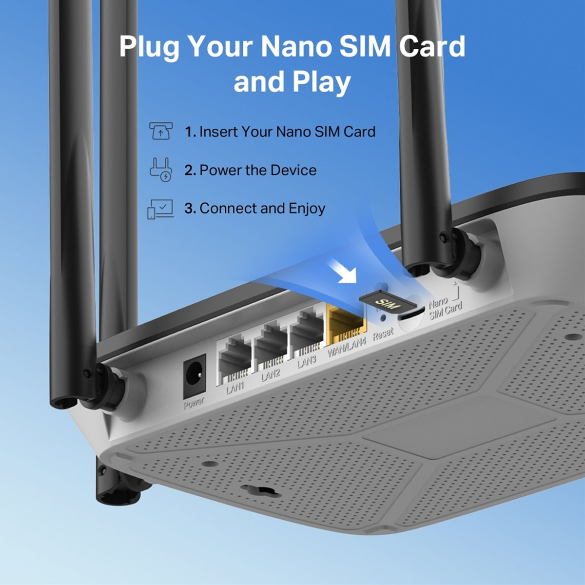 Mercusys MB115-4G N300 Wi-Fi 4G LTE Router