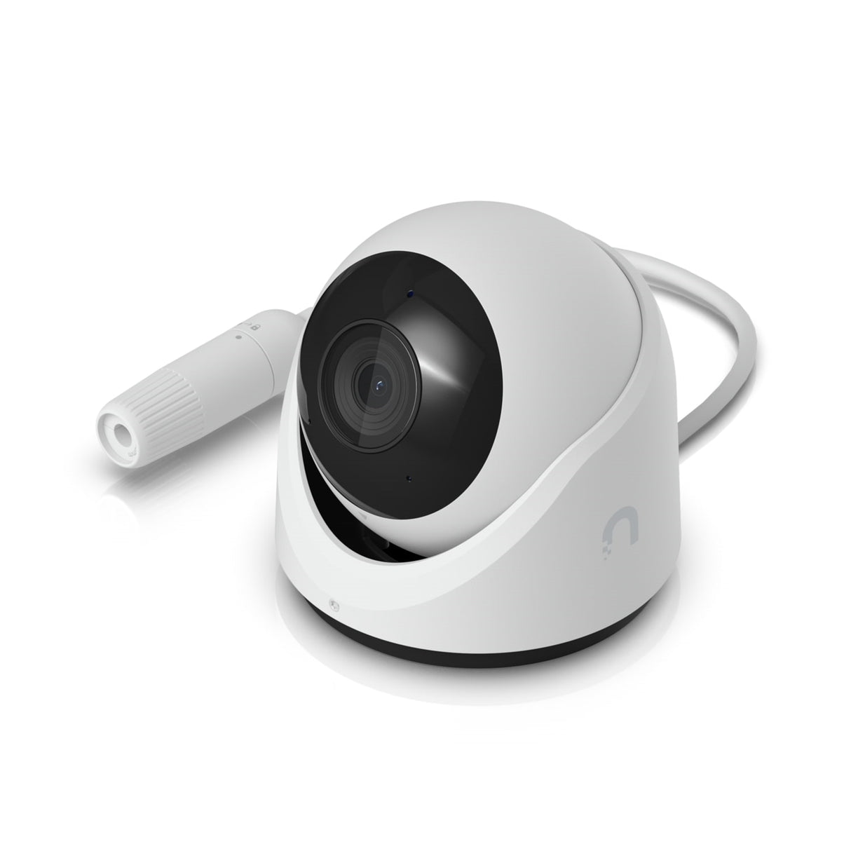 Ubiquiti UVC-G6-Turret-W All-weather, tamper-resistant 4K PoE camera with a 1/1.8" 8MP image sensor, Multi-TOPS AI Engine, and 3-axis manual adjustment for flexible installation