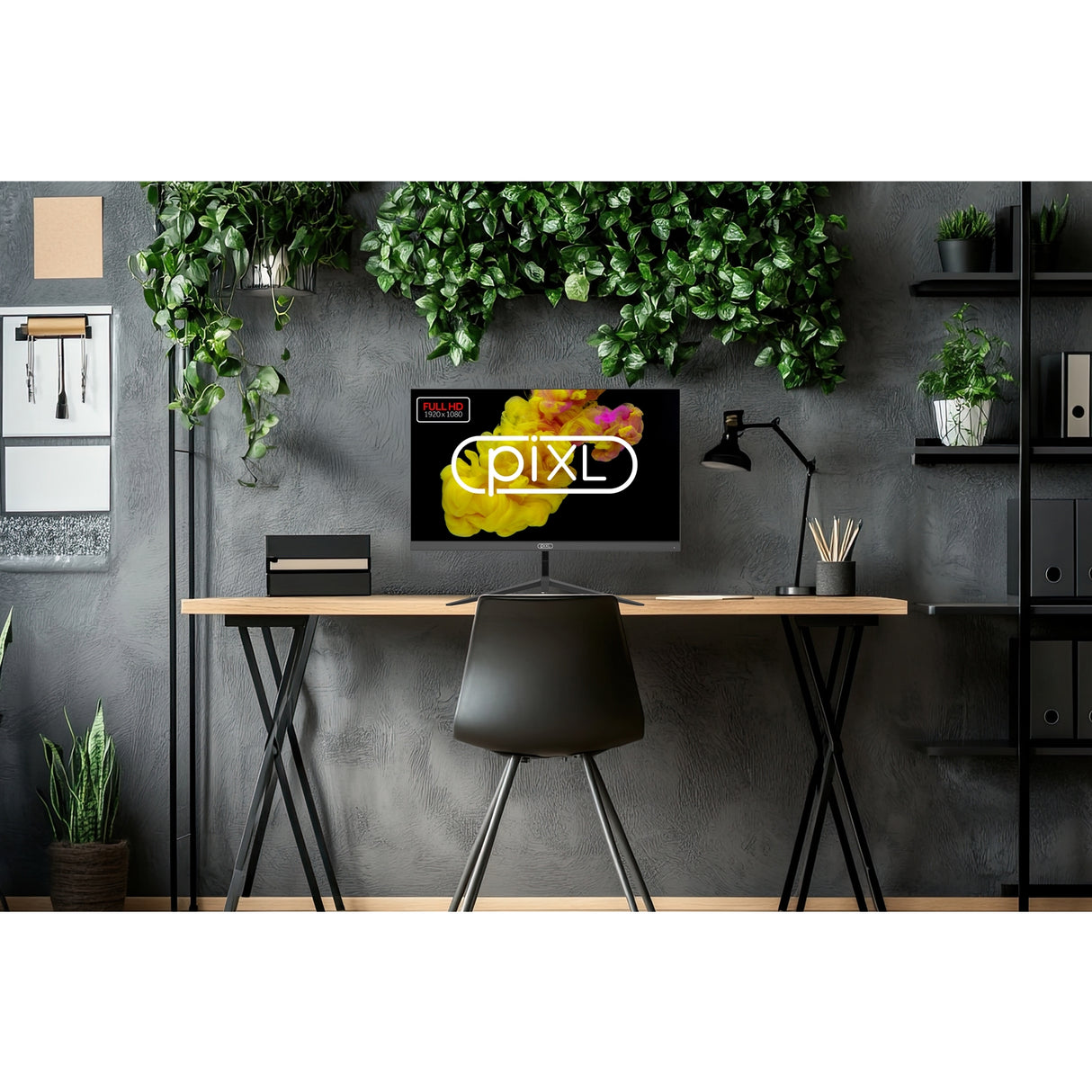 piXL PX24IVHFPD 24 Inch 100Hz Full HD Widescreen IPS Monitor with 1920 x 1080 Resolution, 5ms Response Time, 100Hz Refresh Rate, HDMI & VGA