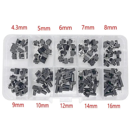 100pcs Push Button Switch Assortment