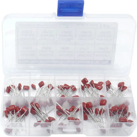 100pcs Thin Film Capacitor Assortment