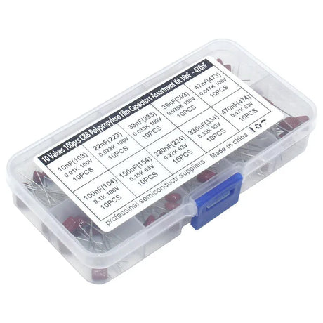 100pcs Thin Film Capacitor Assortment