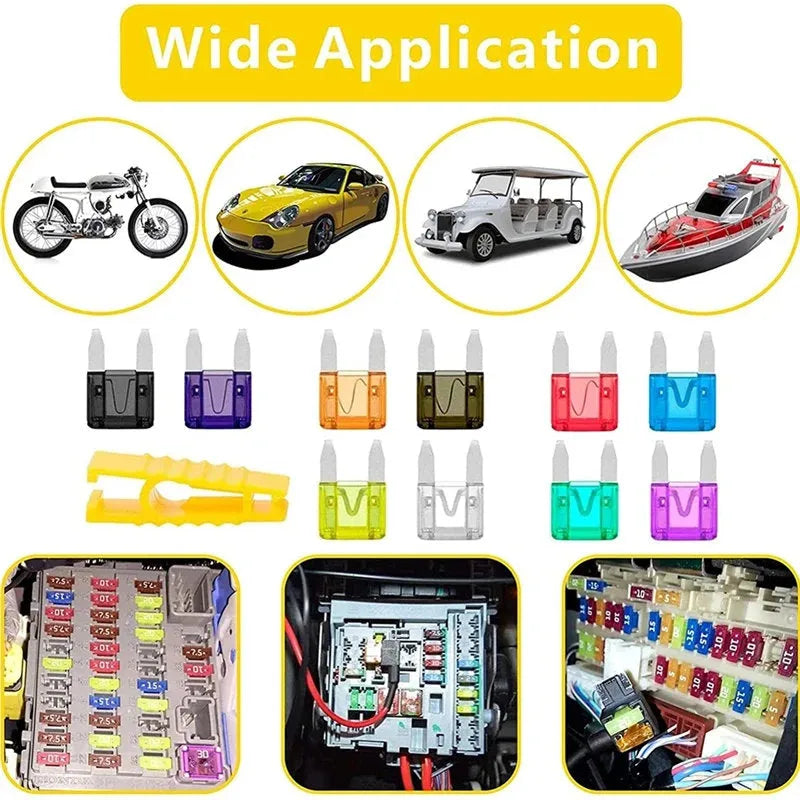 120pcs Small Car Fuse Assortment