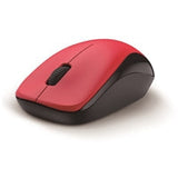 Genius NX-7000 Wireless Mouse, 2.4 GHz with USB Pico Receiver, Adjustable DPI levels up to 1200 DPI, 3 Button with Scroll Wheel, Ambidextrous Design, Red