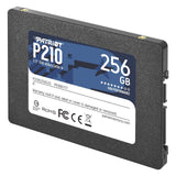 Patriot P210 (P210S256G25) 256GB 2.5 Inch SSD, Sata 3 Interface, Read 500MB/s, Write 400MB/s, 3 Year Warranty