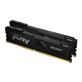 Kingston FURY Beast KF432C16BBK2/16 16GB (2x 8GB) DIMM System Memory, 3200MHz, DDR4, CL16, Black, Intel XMP