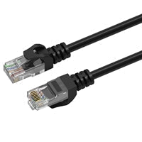 Prevo CAT6-BLK-5M Network Cable, RJ45 (M) to RJ45 (M), CAT6, 5m, Black, Oxygen Free Copper Core, Sturdy PVC Outer Sleeve & Clip Protector, Retail Box Packaging