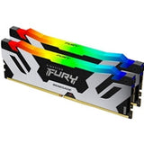 Kingston FURY Renegade KF572C38RSAK2-48 48GB (2x 24GB) DIMM System Memory, 7200MHz, DDR5, CL38, Silver, RGB, Intel XMP