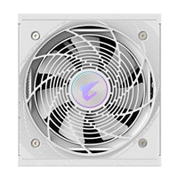 Gigabyte AORUS ELITE ICE 850W White PSU - Fully Modular, 80 PLUS Platinum, ATX 3.1, PCIe 5.0 Ready, 12VHPWR, Silent 120mm FDB Fan, 10-Year Warranty