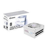 Gigabyte AORUS ELITE ICE 850W White PSU - Fully Modular, 80 PLUS Platinum, ATX 3.1, PCIe 5.0 Ready, 12VHPWR, Silent 120mm FDB Fan, 10-Year Warranty