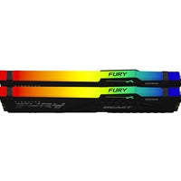 Kingston FURY Beast KF552C40BBAK2-32 32GB (2x 16GB) DIMM System Memory, 5200MHz, DDR5, CL40, Black, RGB, Intel XMP