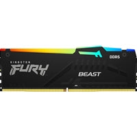 Kingston FURY Beast KF552C40BBAK2-32 32GB (2x 16GB) DIMM System Memory, 5200MHz, DDR5, CL40, Black, RGB, Intel XMP