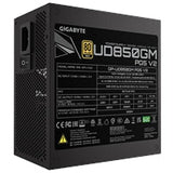 GIGABYTE GP-UD850GM 850W V2, 80 Plus Gold Certified Fully Modular Power Supply, PCIe Gen 5.1, 80 PLUS Gold, Fully Modular Design, 120mm Fan, ATX 3.1 compatible, UK Plug