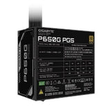 Gigabyte P650G PG5 650W ATX 3.1 Fully Modular Power Supply Unit, 80 Plus Gold Efficiency, PCIe 5.1 12VHPWR Connector, Gaming PC PSU