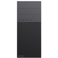 CiT Academy Mid-Tower Office PC Case With USB Type C and 80mm Rear Black Fan and 500W Power Supply Included