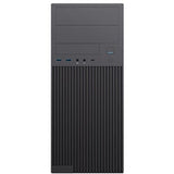 CiT Academy Mid-Tower Office PC Case With USB Type C and 80mm Rear Black Fan and 500W Power Supply Included
