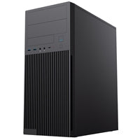 CiT Academy Mid-Tower Office PC Case With USB Type C and 80mm Rear Black Fan and 500W Power Supply Included
