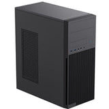 CiT Academy Mid-Tower Office PC Case With USB Type C and 80mm Rear Black Fan and 500W Power Supply Included