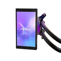 Antec Vortex View 360 Black AIO Liquid CPU Cooler, Massive 5-Inch Rotatable IPS LCD Display, 9th Gen Asetek Pump for 400W TDP, Triple 120mm PWM Fans,  ARGB Backglow