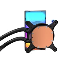 Antec Vortex View 360 Black AIO Liquid CPU Cooler, Massive 5-Inch Rotatable IPS LCD Display, 9th Gen Asetek Pump for 400W TDP, Triple 120mm PWM Fans,  ARGB Backglow
