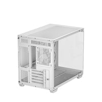 DeepCool CG330 3F ARGB Dual-Chamber Micro-ATX Tower Case, Tempered Glass Panels, 3 x 120mm ARGB Fans, USB 3.0, ITX/Micro-ATX, White