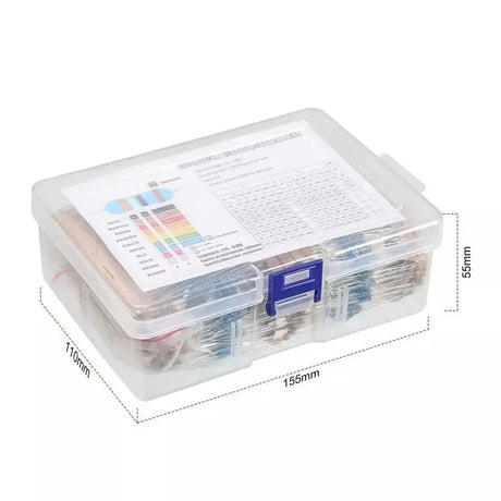 2600pcs 1/4w 1% Resistor Assortment