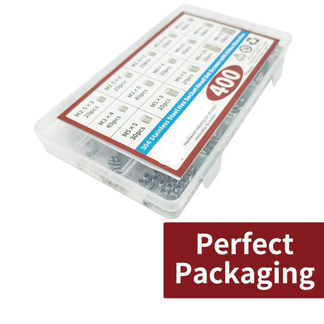 400pcs Grub Screw Assortment