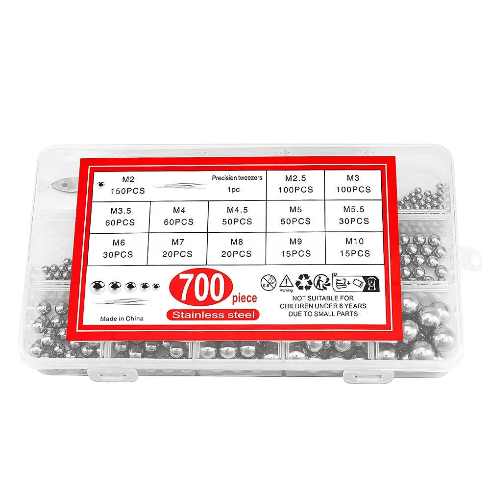 700pcs Steel Ball Bearing Assortment