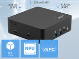 MSI Cubi NUC AI 1UMG Intel Core Ultra 7 155H (14th Gen - Core Ultra Series 1), Barebone, NUC, SFF, Mini Computer, HTPC, (NO RAM, NO Storage, NO OS), Intel Graphics/DDR5/Dual ThunderBolt 4/Dual HDMI/Dual LAN/WiFi 6E/BT 5.3/VESA - NUC AI 1UMG i7 155H BB