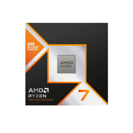 AMD Ryzen 7 9800X3D with Radeon Graphics, 8 Core AM5 Processor, 16 Threads, 4.7GHz up to 5.2GHz Boost, 104MB Cache, 120W, No Fan, Radeon Graphics