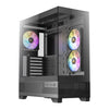 ANTEC CX700 Mid Tower Gaming Case, Itim, 270 Full-View Tempered Glass, 3 x 120 mm ARGB PWM Fans, 1 x USB 3.0 / 1 x USB Type-C, ATX, Micro ATX, ITX