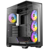 ANTEC Constellation C3 Black ARGB Case, 270° Full-View Tempered Glass, Dual Chamber, Tool-Free Design, 4 x ARGB PWM Fans na may Built-In Fan Controller, ATX, Micro-ATX, ITX