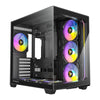 ANTEC Constellation C5 Black ARGB Case, 270° Full-view tempered glass, Dual Chamber, suporta sa back-connect motherboards, 7 x ARGB PWM fans na may built-in fan controller, ATX, Micro-ATX, ITX