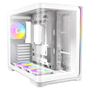 ANTEC Constellation C5 Curve White ARGB Case, Curved Glass Panels, Dual Chamber, Suporta sa back-connect motherboards, 4 x ARGB PWM fans na may built-in fan controller, ATX, Micro-ATX, ITX